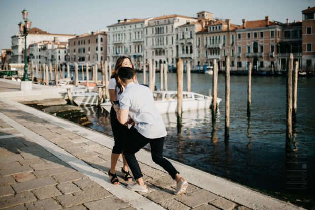 surprise proposal photographer in Venice Italy - engagement photographer Venice - intimate session in Venice - destination photographer Italy - destination photoshoot Venice - Asian couple shoot Venice-36