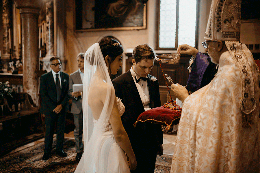 San Lazzaro Degli Armeni wedding ceremony venice