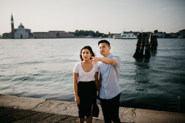 surprise proposal photographer in Venice Italy - engagement photographer Venice - intimate session in Venice - destination photographer Italy - destination photoshoot Venice - Asian couple shoot Venice-2